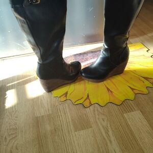 Dr. Scholl's Black Wedge Boots